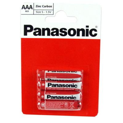 Satz mit 4 Panasonic Special Power R3-Batterien